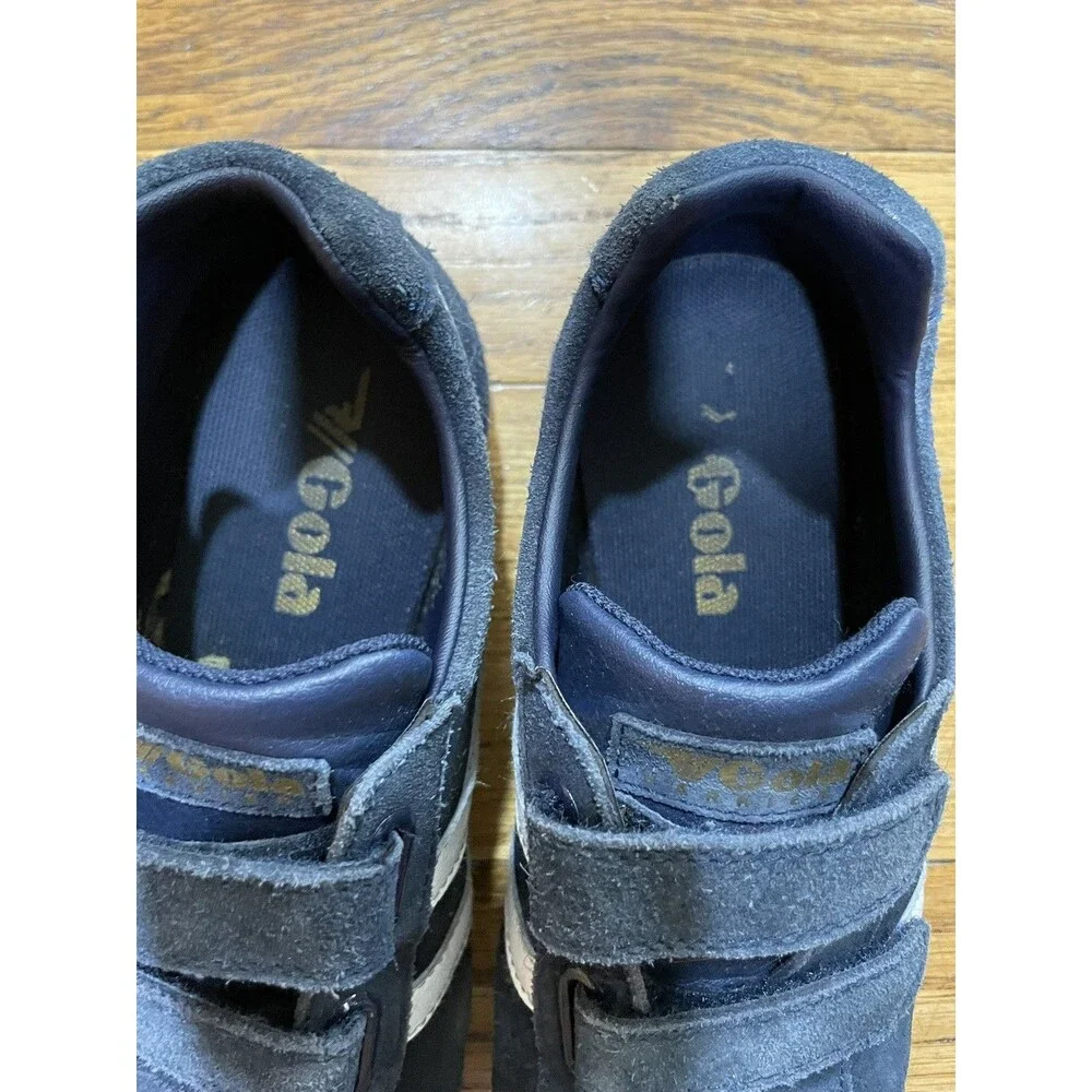 Gola Classics Harrier Vel 2 Strap Suede Unisex Sneakers Blue White US 4